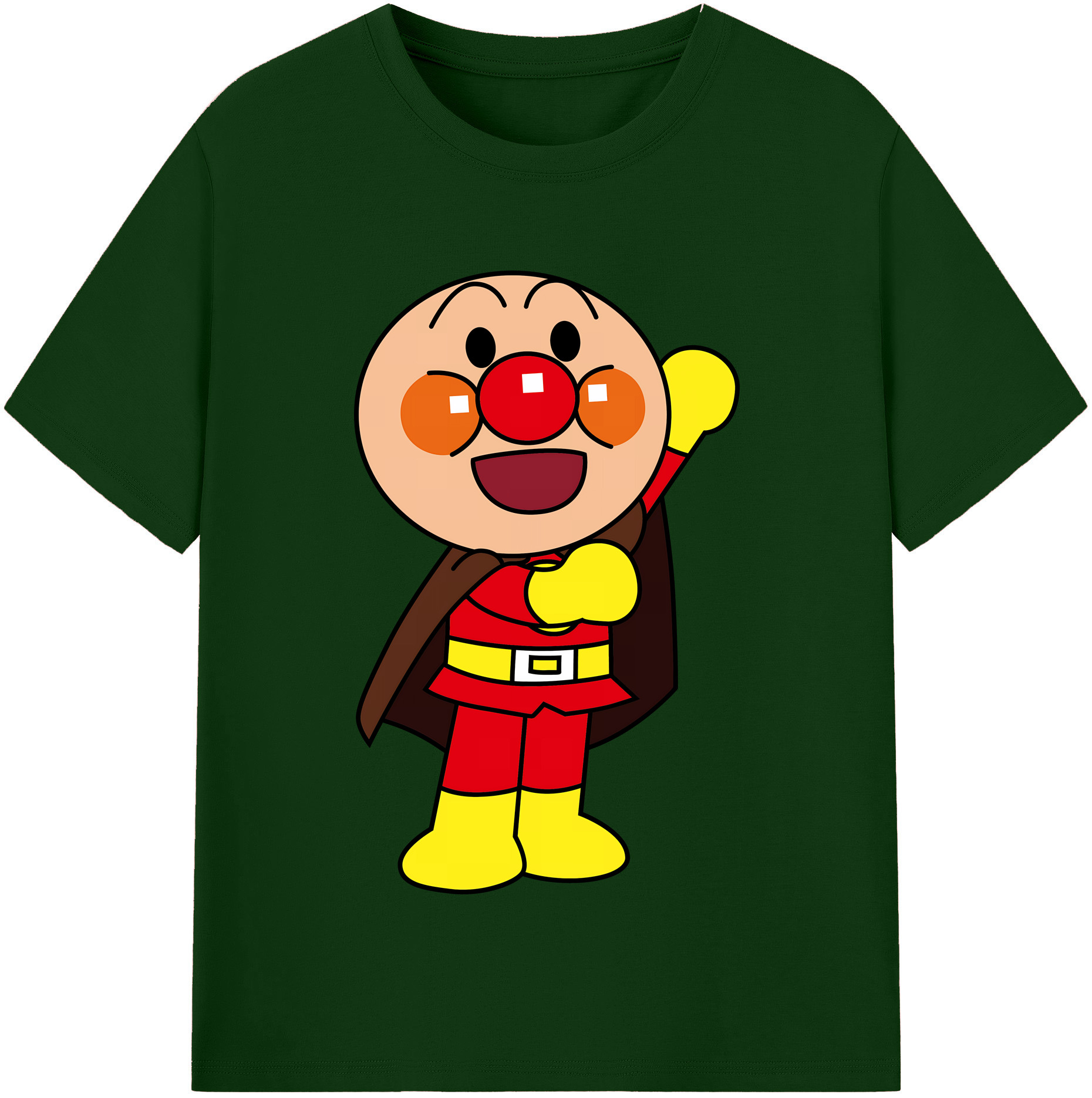 （画像用） アンパンマン Anpanman 綿100％半袖Tシャツ（フロントプリント）